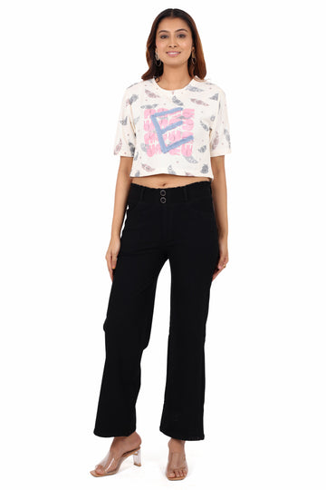Women’s Korean Style Straight Fit Pants with Elastic Waist2
